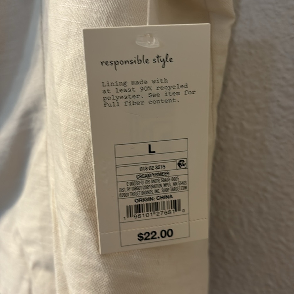 NWT A New Day button down tank top size large - Picture 3 of 7